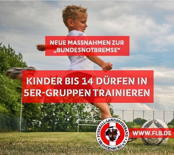 Kinder bis zum 14. Lebensjahr ist im Freien in 5er-Gruppen erlaubt